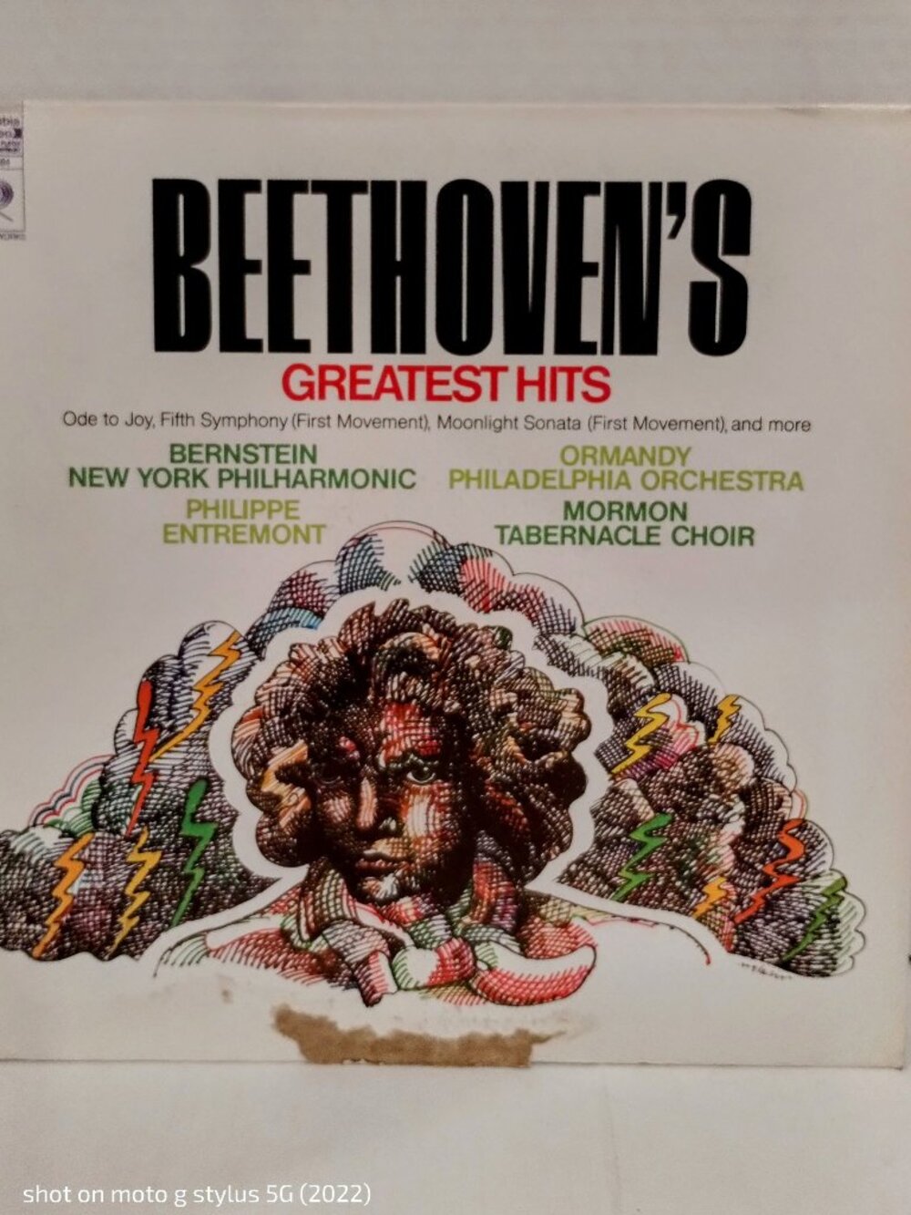 Beethoven's Greatest Hits LP Vinyl Album - Columbia Masterworks MS 7504